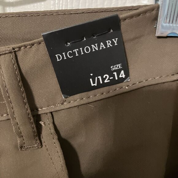 Women's Large 12/14 Brown Flared Leg Pants w Pockets Sz L 12-14 Pockets - Picture 5 of 9